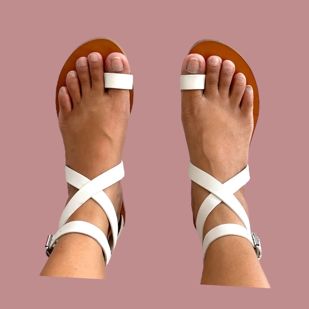 Country Road Greek Leather Sandals - Picture 2 of 8